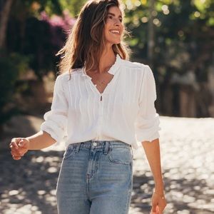 Faherty Peasant Top EUC sz Sm